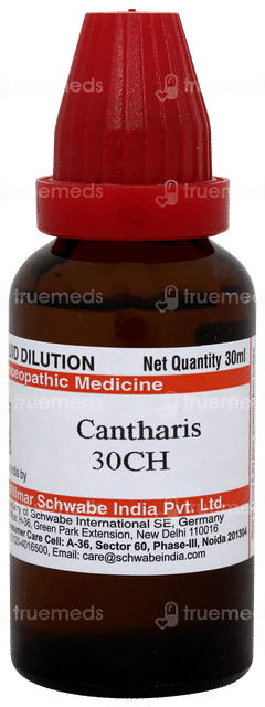 Dr Willmar Schwabe Cantharis 30ch Dilution 30ml
