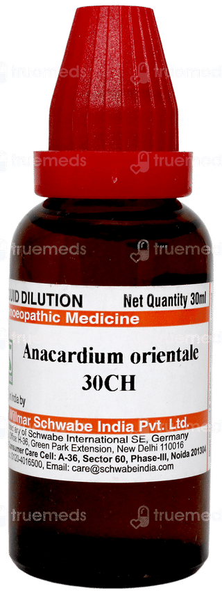 Dr Willmar Schwabe Anacardium Orientale 30ch Dilution 30ml