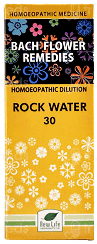 New Life Bach Flower Rock Water 30 Dilution 30 Ml