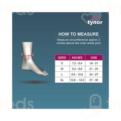 Tynor D 03 Medium Size Anklet Pair 1
