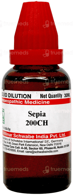 Dr Willmar Schwabe Sepia 200Ch Dilution 30Ml