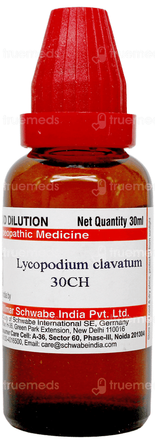 Dr Willmar Schwabe Lycopodium Clavatum 30Ch Dilution 30Ml