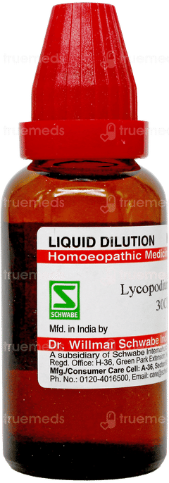 Dr Willmar Schwabe Lycopodium Clavatum 30Ch Dilution 30Ml
