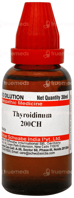 Dr Willmar Schwabe Thyroidinum 200ch Dilution 30ml