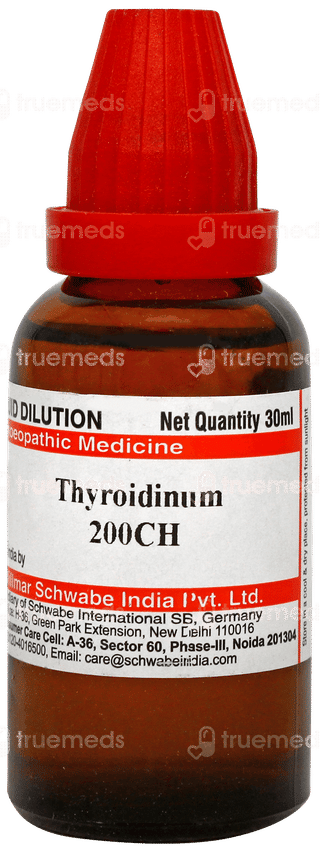 Dr Willmar Schwabe Thyroidinum 200ch Dilution 30ml