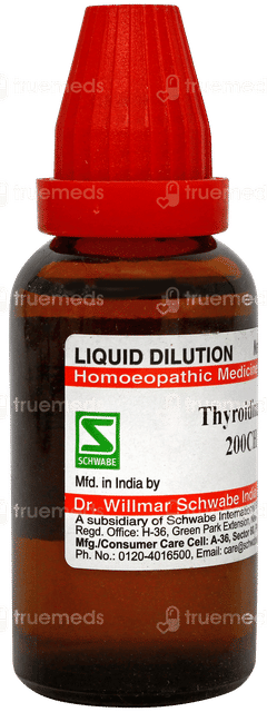 Dr Willmar Schwabe Thyroidinum 200ch Dilution 30ml