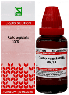 Dr Willmar Schwabe Carbo Vegetabilis 30Ch Dilution 30Ml