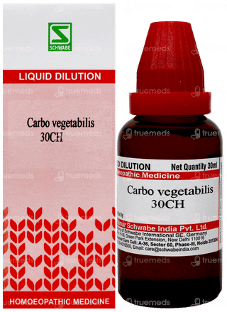 Dr Willmar Schwabe Carbo Vegetabilis 30ch Dilution 30ml