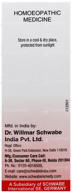 Dr Willmar Schwabe Carbo Vegetabilis 30ch Dilution 30ml