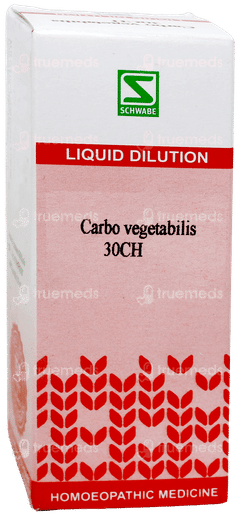 Dr Willmar Schwabe Carbo Vegetabilis 30ch Dilution 30ml