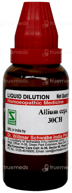Dr Willmar Schwabe Allium Cepa 30ch Dilution 30ml