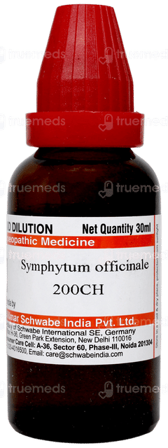 Dr Willmar Symphytum Officinale 200 Ch Dilution 30 ML