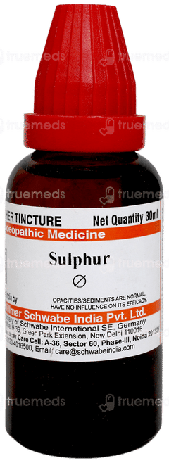 Dr Willmar Schwabe Sulphur Q Mother Tincture 30ml