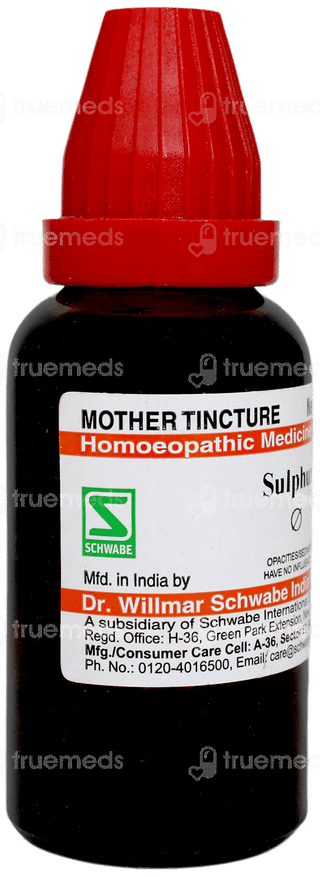 Dr Willmar Schwabe Sulphur Q Mother Tincture 30ml