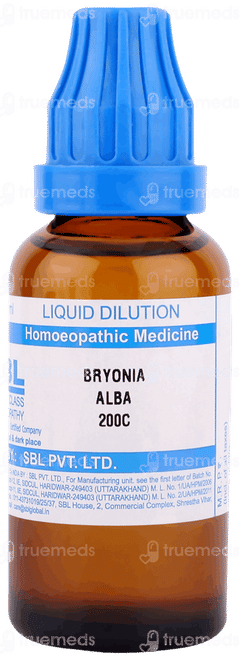 Sbl Bryonia Alba 200c Dilution 30ml