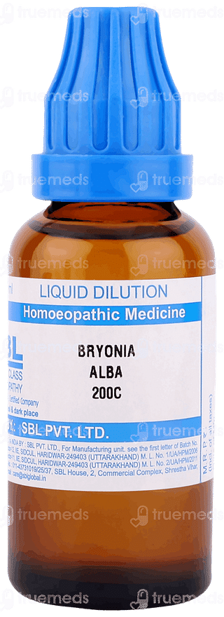 Sbl Bryonia Alba 200 C Dilution 30 ML