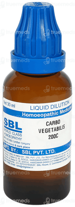 Sbl Carbo Vegetabilis 200c Dilution 30ml