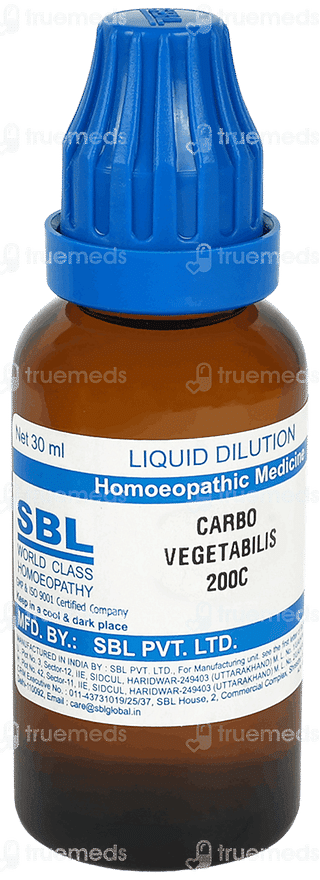 Sbl Carbo Vegetabilis 200c Dilution 30ml