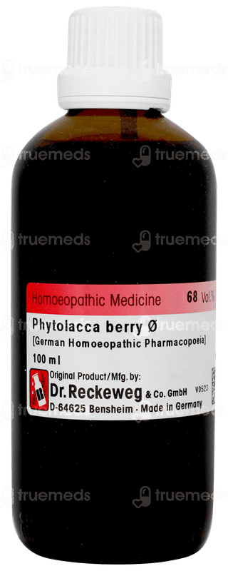 Dr Reckeweg Phytolacca Berry Q Mother Tincture 100ml