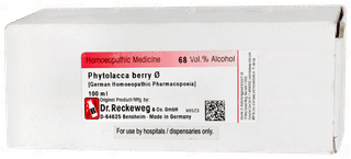 Dr Reckeweg Phytolacca Berry Q Mother Tincture 100ml