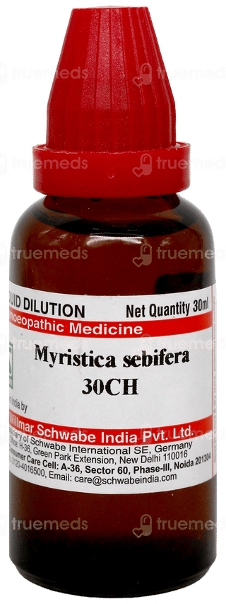Dr Willmar Schwabe Myristica Sebifera 30Ch Dilution 30Ml