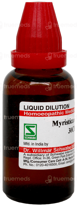 Dr Willmar Schwabe Myristica Sebifera 30Ch Dilution 30Ml