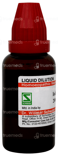 Dr Willmar Schwabe Iodium 200ch Dilution 30ml