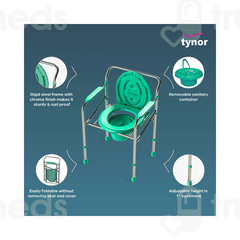 Tynor W3675 Commode Chair Universal 1 Tynor W3675 Commode Chair Universal 1