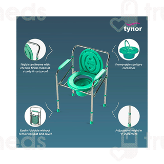Tynor W3675 Commode Chair Universal 1