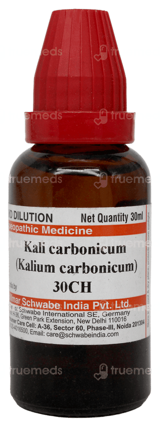 Dr Willmar Kali Carbonicum 30 Ch Dilution 30 ML