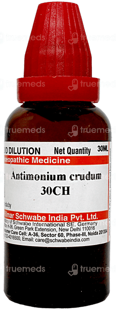 Dr Willmar Antimonium Crudum 30 CH Dilution 30 ML
