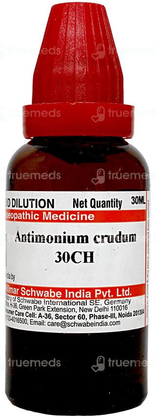Dr Willmar Antimonium Crudum 30 CH Dilution 30 ML
