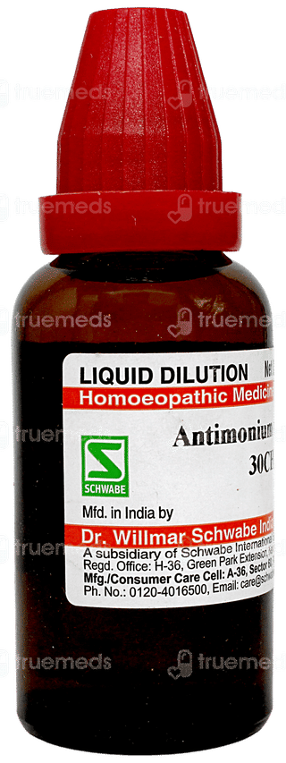 Dr Willmar Antimonium Crudum 30 CH Dilution 30 ML
