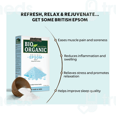 Indus Valley Bio Organic Original Epsom Salt 250 GM