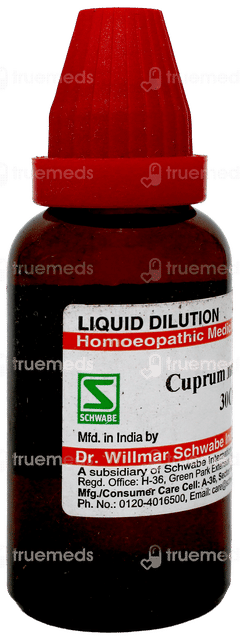 Dr Willmar Schwabe Cuprum Metallicum 30ch Dilution 30ml