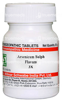 Dr Willmar Schwabe Arsenicum Sulph Flavum 3x Tablet 20gm