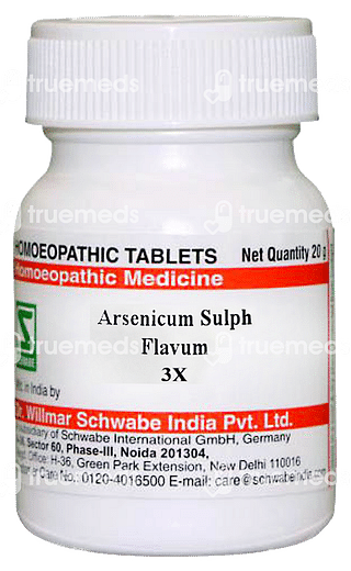 Dr Willmar Schwabe Arsenicum Sulph Flavum 3x Tablet 20gm