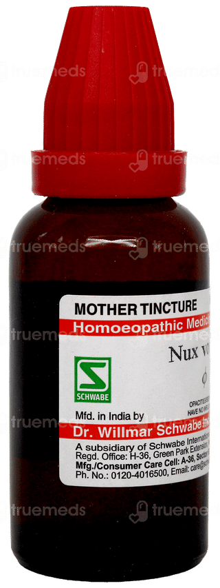 Dr Willmar Schwabe Nux Vomica Q Mother Tincture 30Ml