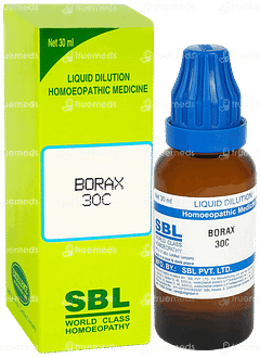 Sbl Borax 30c Dilution 30ml Sbl Borax 30c Dilution 30ml
