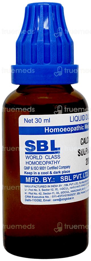 Sbl Calcarea Sulphurica 200c Dilution 30ml