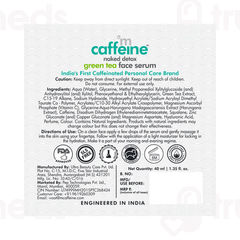 Mcaffeine Naked Detox Green Tea Face Serum 40Ml