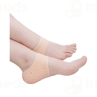 Dee Sons Silicone Gel Heel Pad Sock Beige Pack Of 2