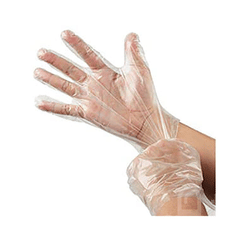 Fine Morning Pharma Transparent Disposable Plastic Free Size Hand Gloves 50