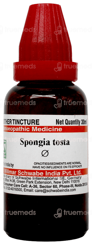 Dr Willmar Schwabe Spongia Tosta Q Mother Tincture 30ml