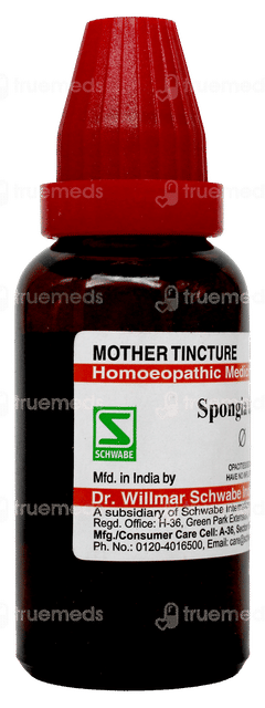 Dr Willmar Schwabe Spongia Tosta Q Mother Tincture 30ml