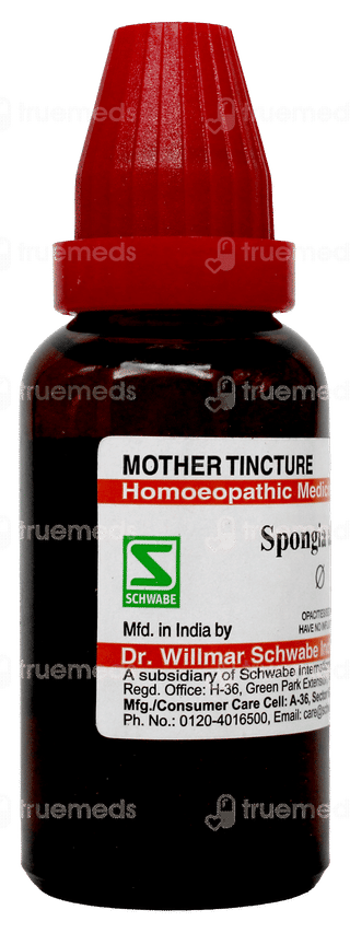 Dr Willmar Schwabe Spongia Tosta Q Mother Tincture 30ml