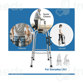 Entros W779a Iron Height Adjustable Lightweight Folding Walker 1
