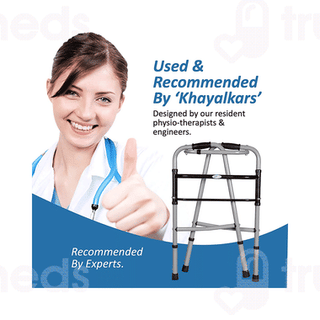 Entros W779a Iron Height Adjustable Lightweight Folding Walker 1
