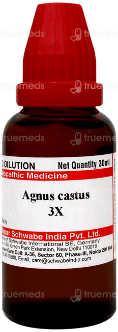 Dr Willmar Schwabe Agnus Castus 3X Dilution 30Ml