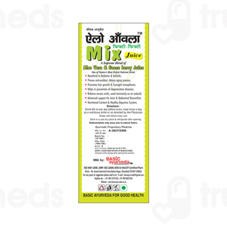 Basic Ayurveda Aloe Amla 50 Fifty Mix Juice 1000 ML
